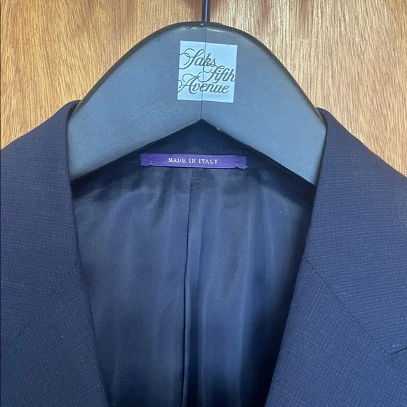 Ralph Lauren Purple Label Dark Navy Two-Piece Suit - Picture 4 of 9